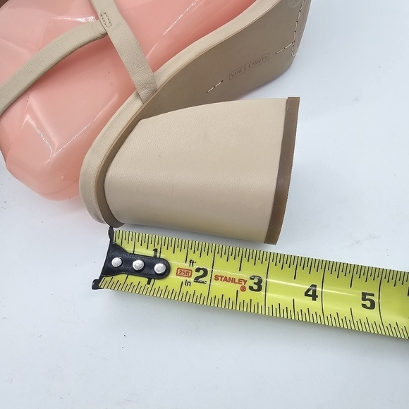 Vince Camuto Buff Baby Nendan Heeled Beige Sandals Size 9.5 - Picture 9 of 11